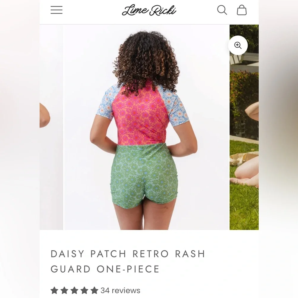 Lime Ricki Retro Rash Guard - NWOT ✨ - Picture 3 of 11